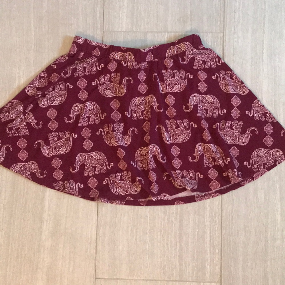 Elephant Printed Skirt